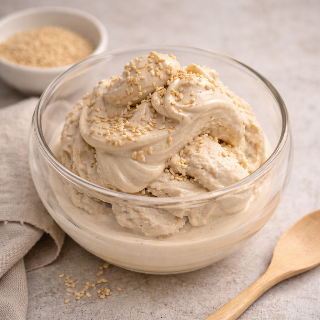 Cremiges Keto Sesam Eis aus der Creami