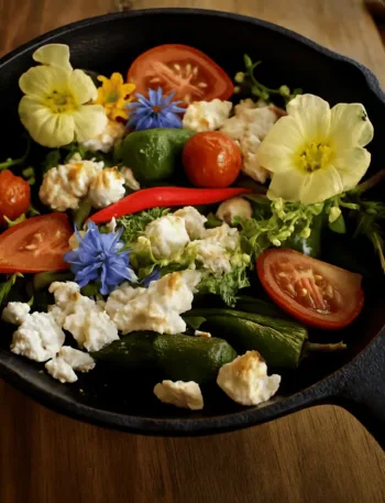 Piementos Pfanne vom Grill Rezept