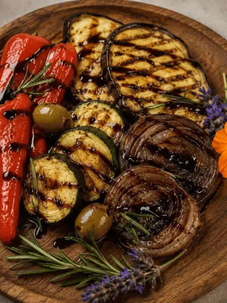 Keto Antipasti, Gemüse, Gegrilltes Gemüse, italienisch, Italien, Gemüse Antipasti, Rezept, KetoChameleons