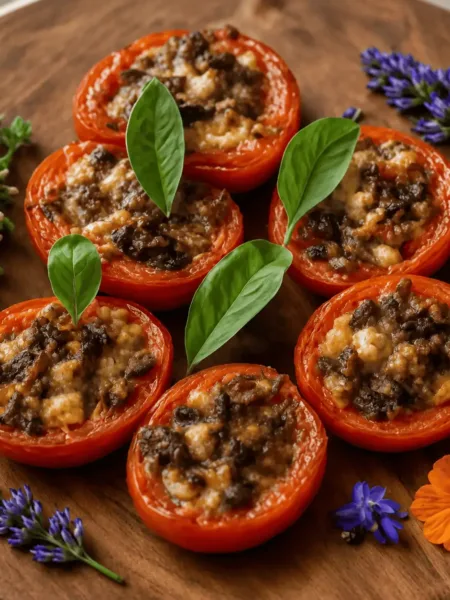 Keto-Antipasti-Ofentomaten-Kraeuterkruste-italienisch-Italien-Rezept-KetoChameleons