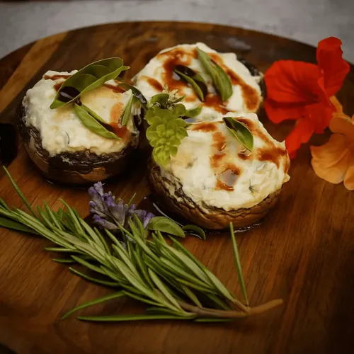 Keto Antipasti, gefüllte Champignons