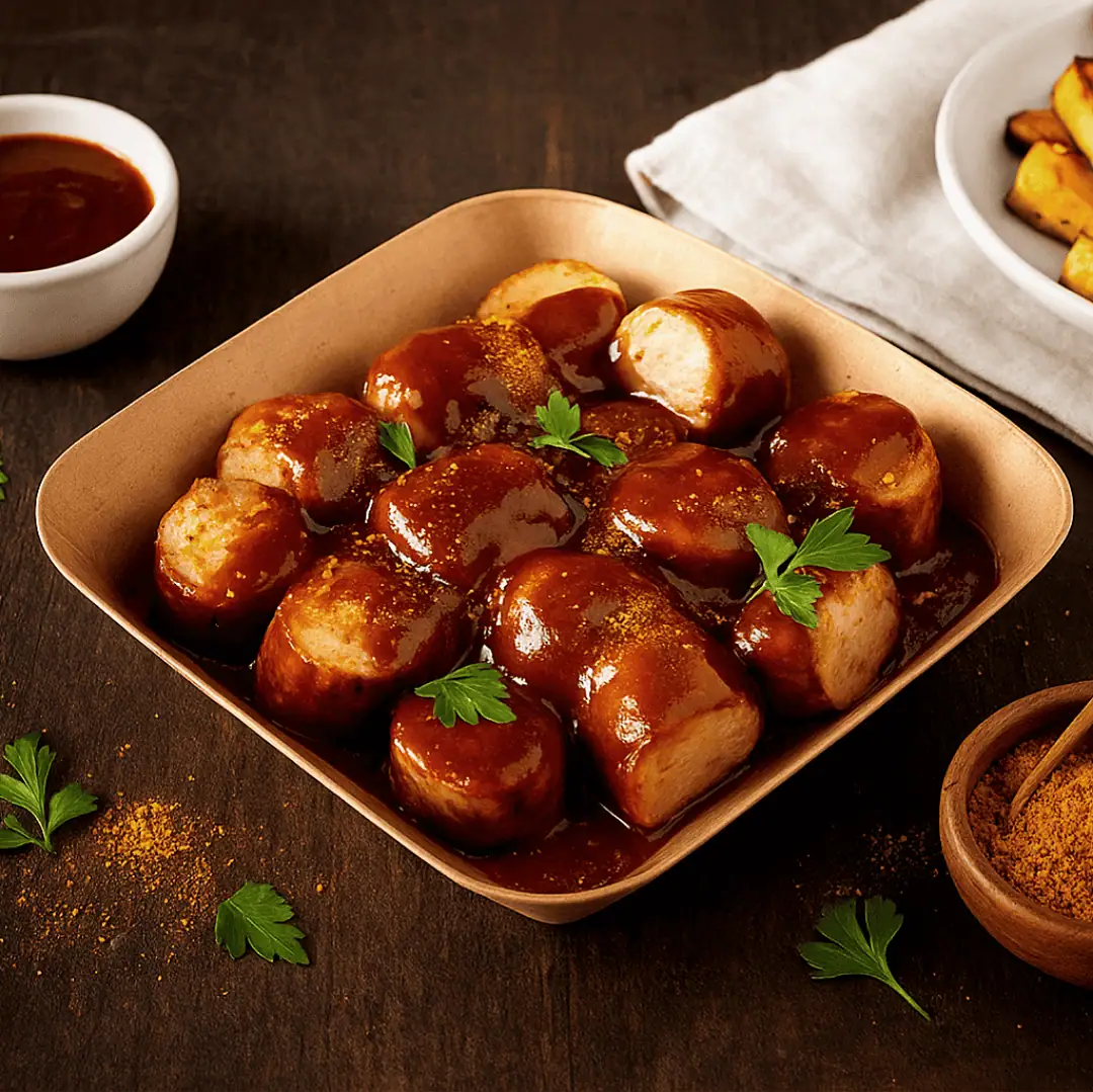 Keto Currywurst mit Curry Ketchup 1 Dieses selbstgemachte Chutney vereint die Süße frischer Tomaten und Blaubeeren mit der feinen Schärfe von Chili, Knoblauch und Zwiebeln. Ein süß-sauerer Begleiter, der Fleisch- und Käsegerichte raffiniert abrundet.