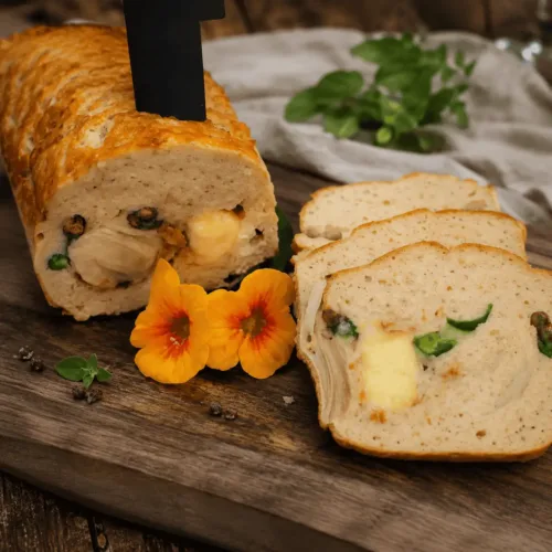 Keto Fleischkäse, Leberkäse, Huhn, Hühner Fleischkäse, Fleischkäse selbst herstellen, KetoChameleons