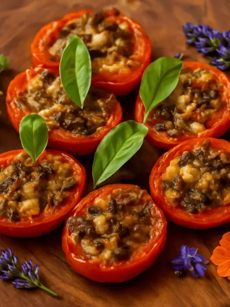 🍅Ofentomaten mit Kräuterkruste – Mediterrane Keto Antipasti 2 🍅Ofentomaten mit Kräuterkruste – Mediterrane Keto Antipasti Keto Ofentomaten mit Kräuterkruste