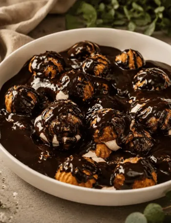 Keto Profiteroles – italienische Windbeutel mit Vanillecreme und Schokoladensoße 30 Keto Profiteroles – italienische Windbeutel mit Vanillecreme und Schokoladensoße Keto-Profiteroles-High-Protein, Italien, italienisch, Rezept, Dessert, Nachtisch, Schokolade, Creme, Windbeutel, KetoChameleons