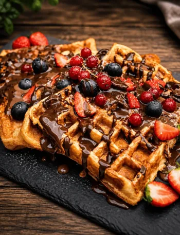 Keto Waffel belgisch, belegt, ketoChameleons