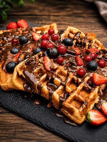 Keto Waffel belgisch, belegt, ketoChameleons