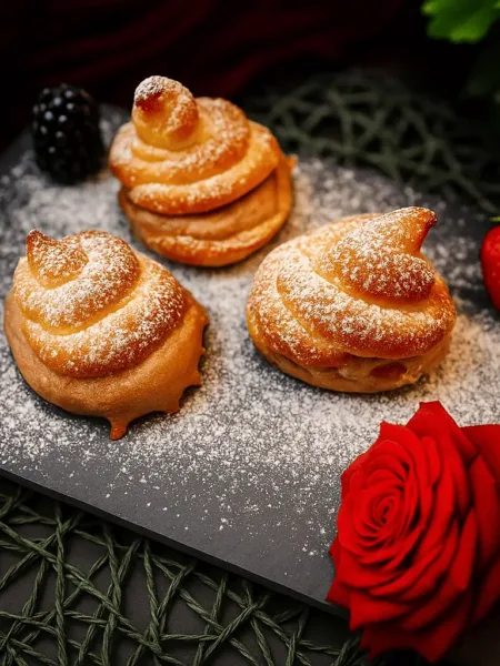 Keto Zeppole, italienische Windbeutel