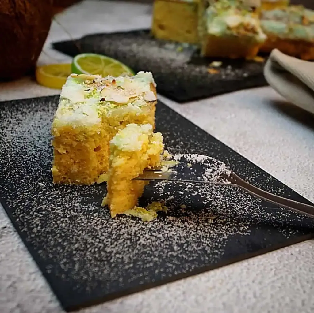 Keto Limetten Kokos Kuchen