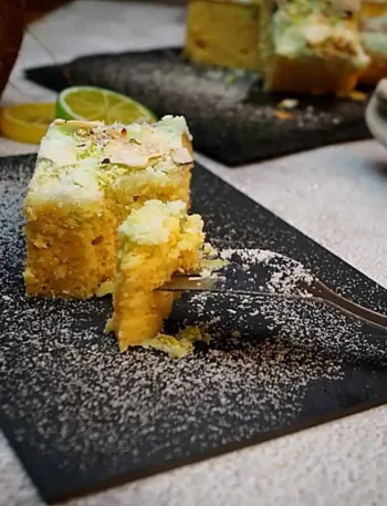 Keto Limetten Kokos Kuchen