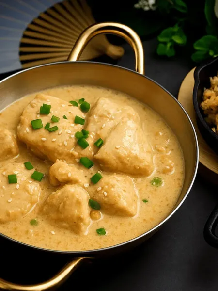 Hühnchen in Sesam Kokossoße – asiatisch, würzig, lecker 1 Hühnchen in Sesam Kokossoße – asiatisch, würzig, lecker Hühnchen in Paranuss Sesam Soße
