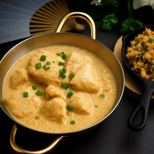 Hühnchen in Paranuss Sesam Soße