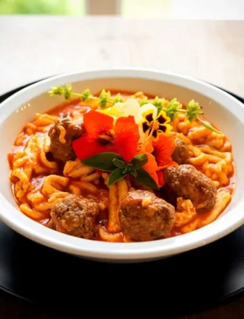 Herzhafte Keto-Spaghetti mit saftigen Fleischbällchen – High Protein Genuss ohne Reue 17 Herzhafte Keto-Spaghetti mit saftigen Fleischbällchen – High Protein Genuss ohne Reue Keto Gabel Spaghetti Tomate Fleischbällchen