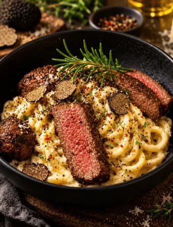 Keto Nudeln mit schwarzem Trüffel und Steak – Hühnernudeln in einer aromatischen, cremigen Soße 8 Keto Nudeln mit schwarzem Trüffel und Steak – Hühnernudeln in einer aromatischen, cremigen Soße Trüffel, Keto Nudeln, Hühnernudeln, Trüffel, Steak, Herbst, Lowcarb, animalbased, KetoChameleons