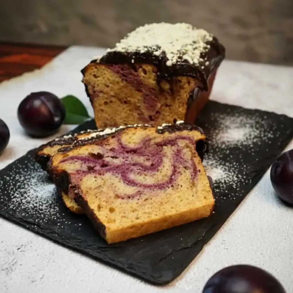 Keto Pflaumenkuchen, Marmorkuchen