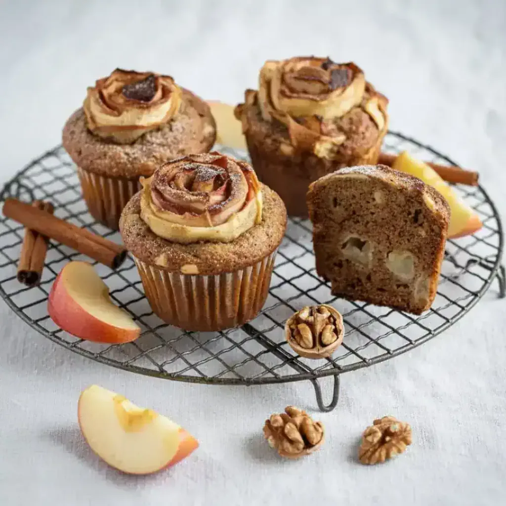 Keto-Apfelmuffins-High-Protein-Kaiser Alexander, Apfel, Muffins, Keto Kuchen, Keto Backen, Apfelkuchen, KetoChameleons