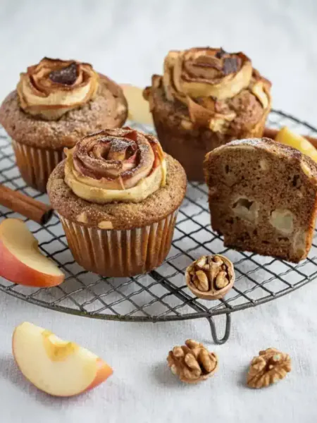 Keto-Apfelmuffins-High-Protein-Kaiser Alexander, Apfel, Muffins, Keto Kuchen, Keto Backen, Apfelkuchen, KetoChameleons