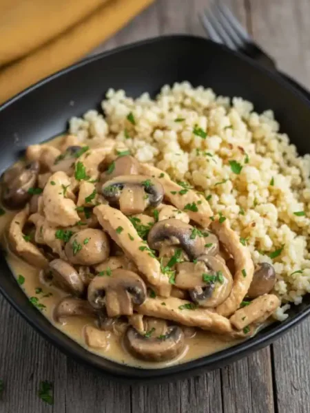 Keto Geschnetzeltes Zürcher Art High Protein