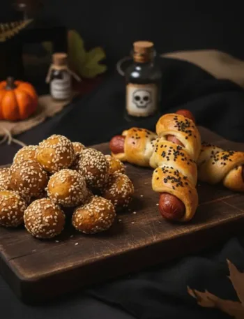 Keto Knusperbällchen & Würstchen im Schlafrock – High Protein Snackspaß zu Halloween! 3 Keto Knusperbällchen & Würstchen im Schlafrock – High Protein Snackspaß zu Halloween! Keto Knusperbällchen