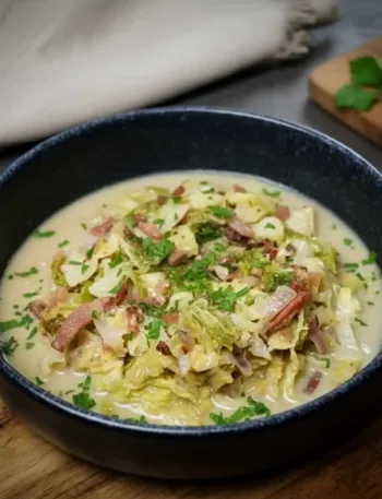 Unwiderstehlich sämig: Keto Rahmwirsing mit Speck und Hüttenkäse 17 Unwiderstehlich sämig: Keto Rahmwirsing mit Speck und Hüttenkäse Rahmwirsing