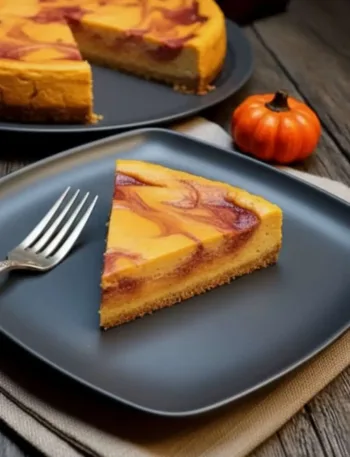 Kürbis Käsekuchen mit Pflaumenswirl – cremig, aromatisch & Low Carb 6 Kürbis Käsekuchen mit Pflaumenswirl – cremig, aromatisch & Low Carb Keto Kürbis Käsekuchen mit Pflaume