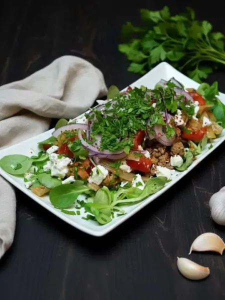 Keto Lahmacun Nudelpfanne