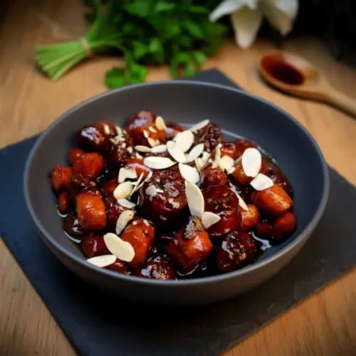 Chorizo in Rotweinsoße