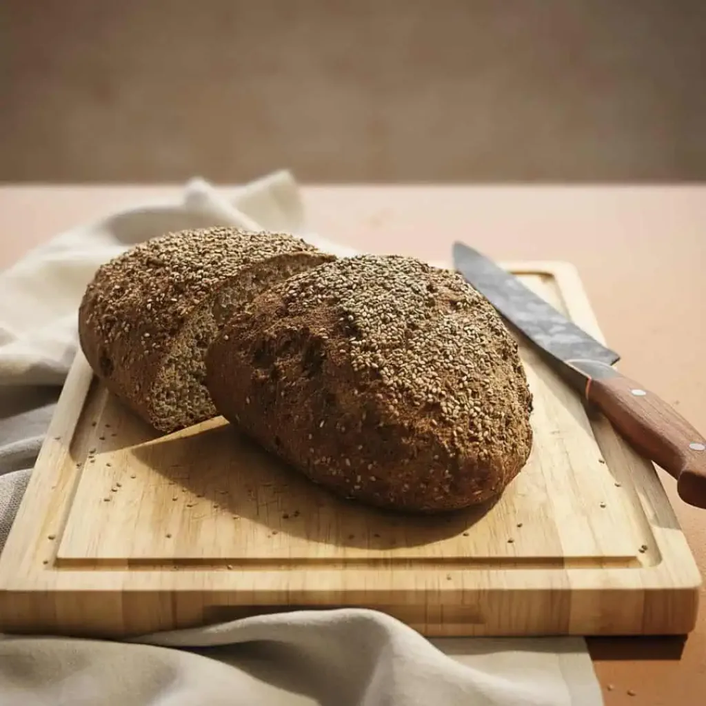 Keto Bauernbrot mit Sesam