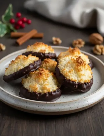 Keto Kokosmakronen – saftig, aromatisch und mit schokoladigem Fuß für deine Low Carb Weihnachtsbäckerei 3 Keto Kokosmakronen – saftig, aromatisch und mit schokoladigem Fuß für deine Low Carb Weihnachtsbäckerei Keto Kokosmakronen