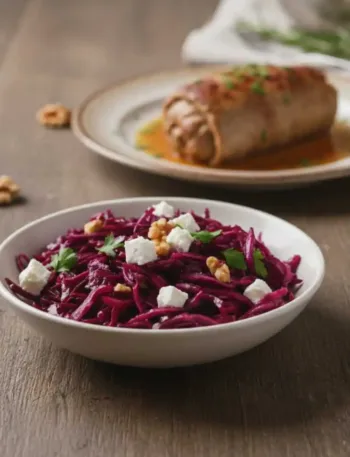 Frischer Keto Rotkohlsalat mit Feta und Walnüssen – knackig, aromatisch & perfekt für schnelle Low Carb Mahlzeiten 9 Frischer Keto Rotkohlsalat mit Feta und Walnüssen – knackig, aromatisch & perfekt für schnelle Low Carb Mahlzeiten Keto Rotkohl Salat