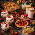 Keto Beeren und Rhabarber