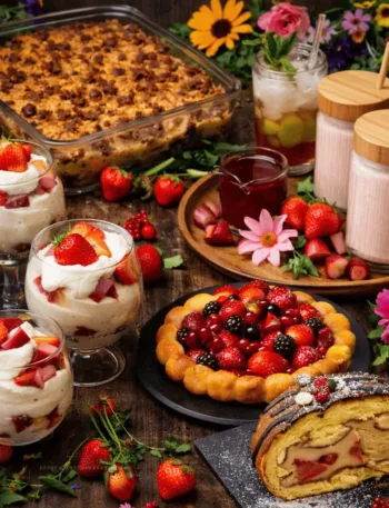 Keto Beeren und Rhabarber