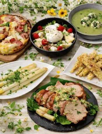 Keto Spargel und Bärlauch