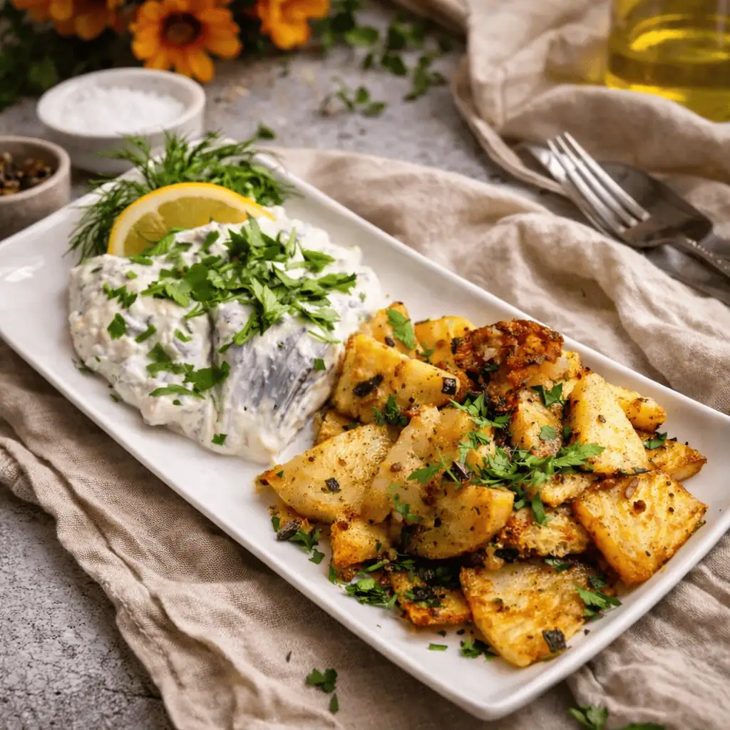 Matjes Hausfrauenart, Bratsellerie