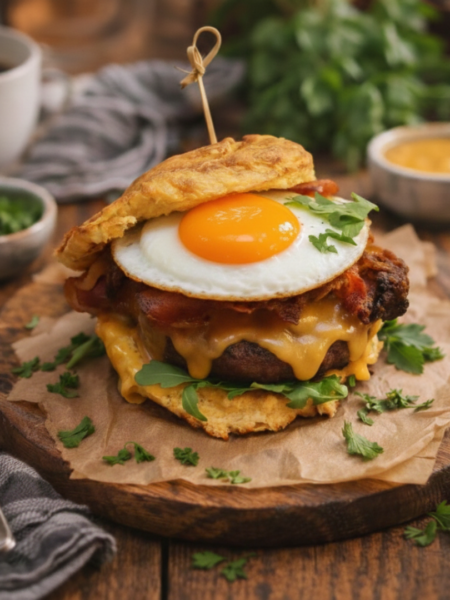 Keto Frühstücksburger