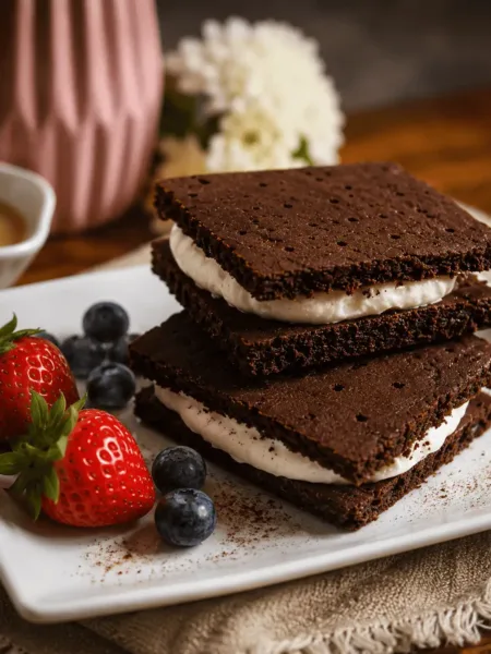 Keto Eis Sandwich, Eis Kuchen, KetoChameleons