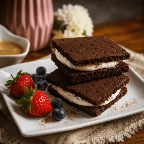 Keto Eis Sandwich, Eis Kuchen, KetoChameleons