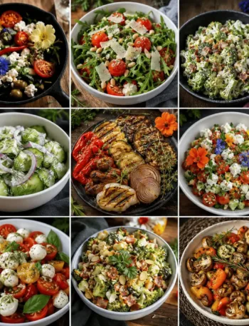 Keto Salate, Gemüse, Beilage, Grillbeilage, Beilage zum Grillen, Sammlung, Beste, KetoChameleons