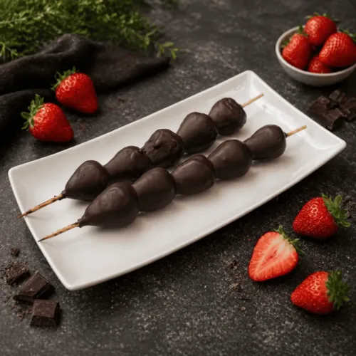 Keto Schoko Erdbeeren, Erdbeerspieße, Schokolade, KetoChameleons