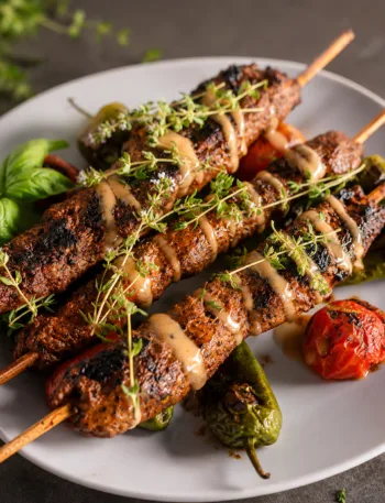 Keto Döner Spieße, Grill Spieße, Hackfleisch Spieße, Grillen, Spieße, Fleisch, KetoChameleons