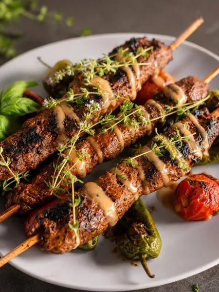 Keto Döner Spieße, Grill Spieße, Hackfleisch Spieße, Grillen, Spieße, Fleisch, KetoChameleons