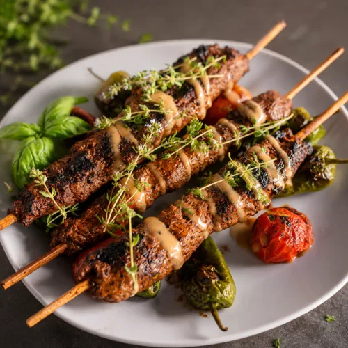 Keto Döner Spieße, Grill Spieße, Hackfleisch Spieße, Grillen, Spieße, Fleisch, KetoChameleons