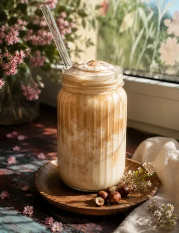 Keto Eiskaffee, Haselnuss Eiskaffee, Eiskaffee, KetoChameleons