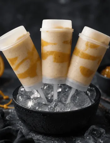 Keto Vanille-Orangen-Eis, Eis am Stiel, Schiebeeis, sanfter Engel, ohne Eismaschine, Parfait, Semifredo, Sommer, Keto, KetoChameleons