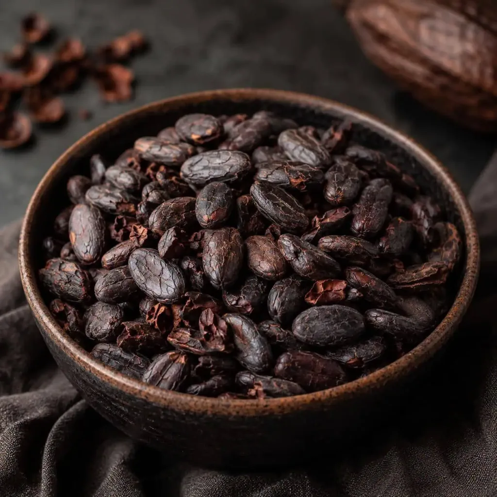 Kakaobohnen Bean To Bar Keto Schokolade KetoChameleons Dunkle Keto Schokolade selber machen: Dieses Bean-to-Bar-Rezept mit Kakaobohnen und Stevia-Erythrit-Puder ergibt intensive, zartschmelzende Schokolade ohne Zucker.