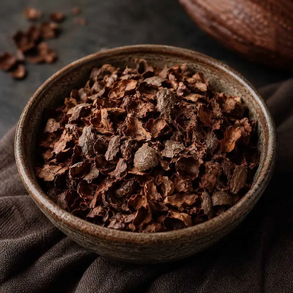 Kakaoschalen Bean To Bar Keto Schokolade KetoChameleons Dunkle Keto Schokolade selber machen: Dieses Bean-to-Bar-Rezept mit Kakaobohnen und Stevia-Erythrit-Puder ergibt intensive, zartschmelzende Schokolade ohne Zucker.