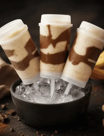 Banana Split, Keto Eis, Banane Schoko Eis, Eis am Stiel, Eiscreme, Eis zum Schieben, Eis ohne Eismaschine, Bananen Eis, KetoChameleons