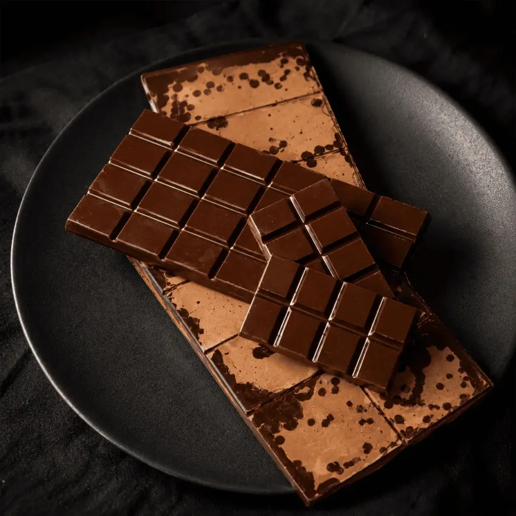 Schokolade nicht temperiert Bean to Bar Dunkle Keto Schokolade selber machen: Dieses Bean-to-Bar-Rezept mit Kakaobohnen und Stevia-Erythrit-Puder ergibt intensive, zartschmelzende Schokolade ohne Zucker.
