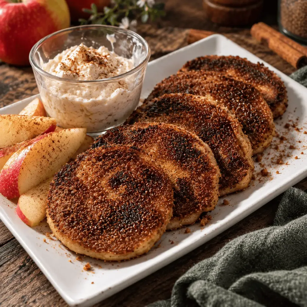 Keto Apfelküchle, Keto Apfelküchlein, Ricottacreme, High Protein, Apfel, Kaiser-Alexander, Rezept, KetoChameleons